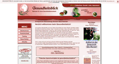 Desktop Screenshot of gesundheitsblick.de