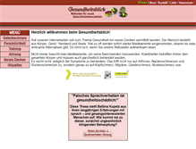 Tablet Screenshot of gesundheitsblick.de